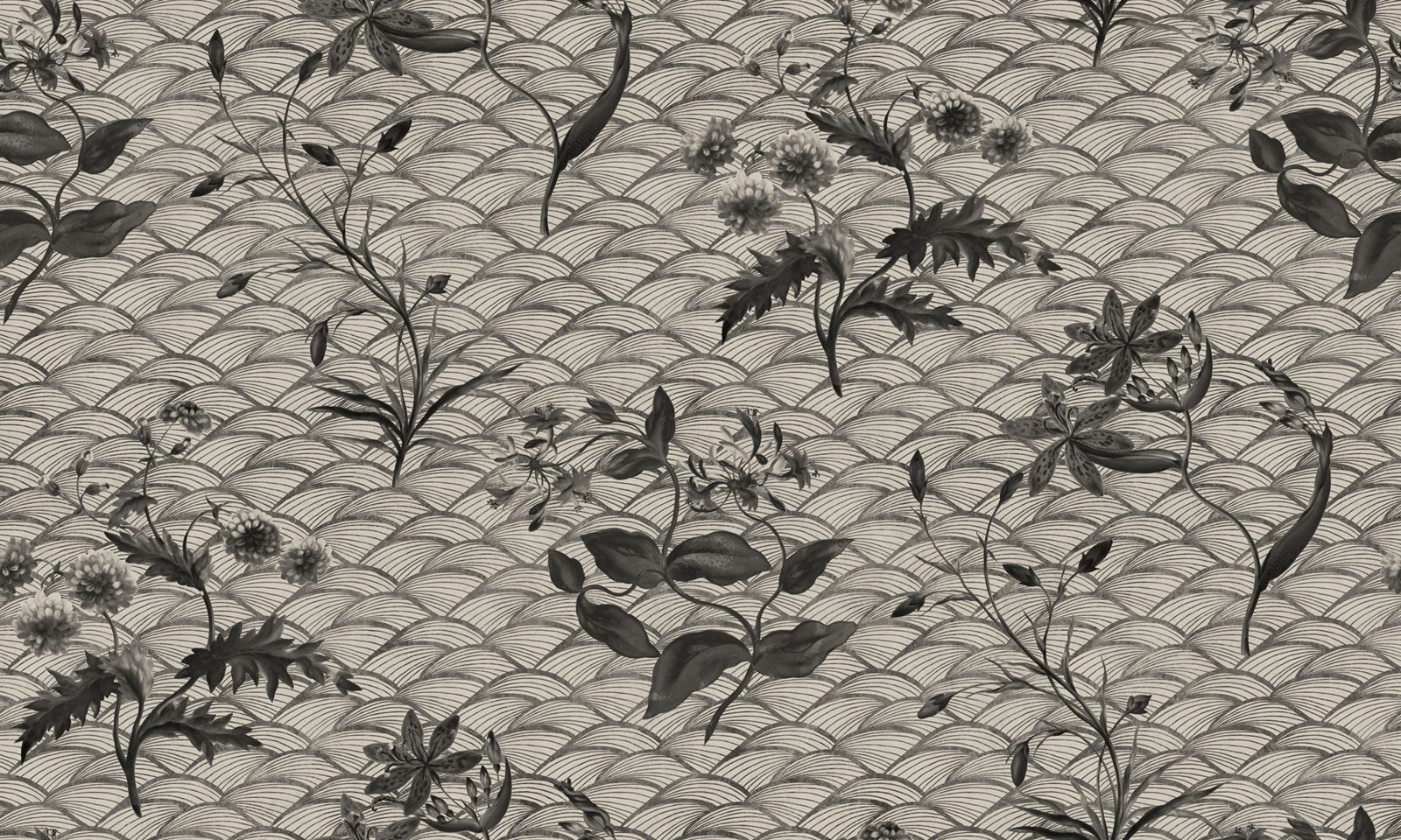 Floral Ripple, Graphite, Rebel Walls