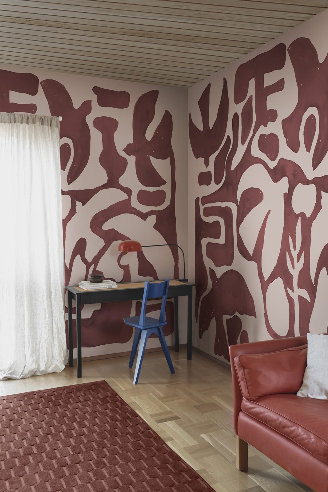 Harmony Forms, Red & Pink, Rebel Walls 3