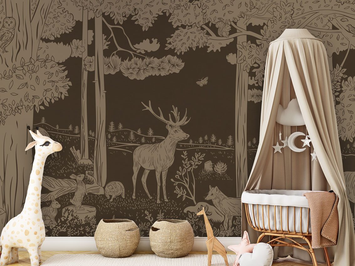Monochrome Forest - Brown Vintage, Kikki Belle 2
