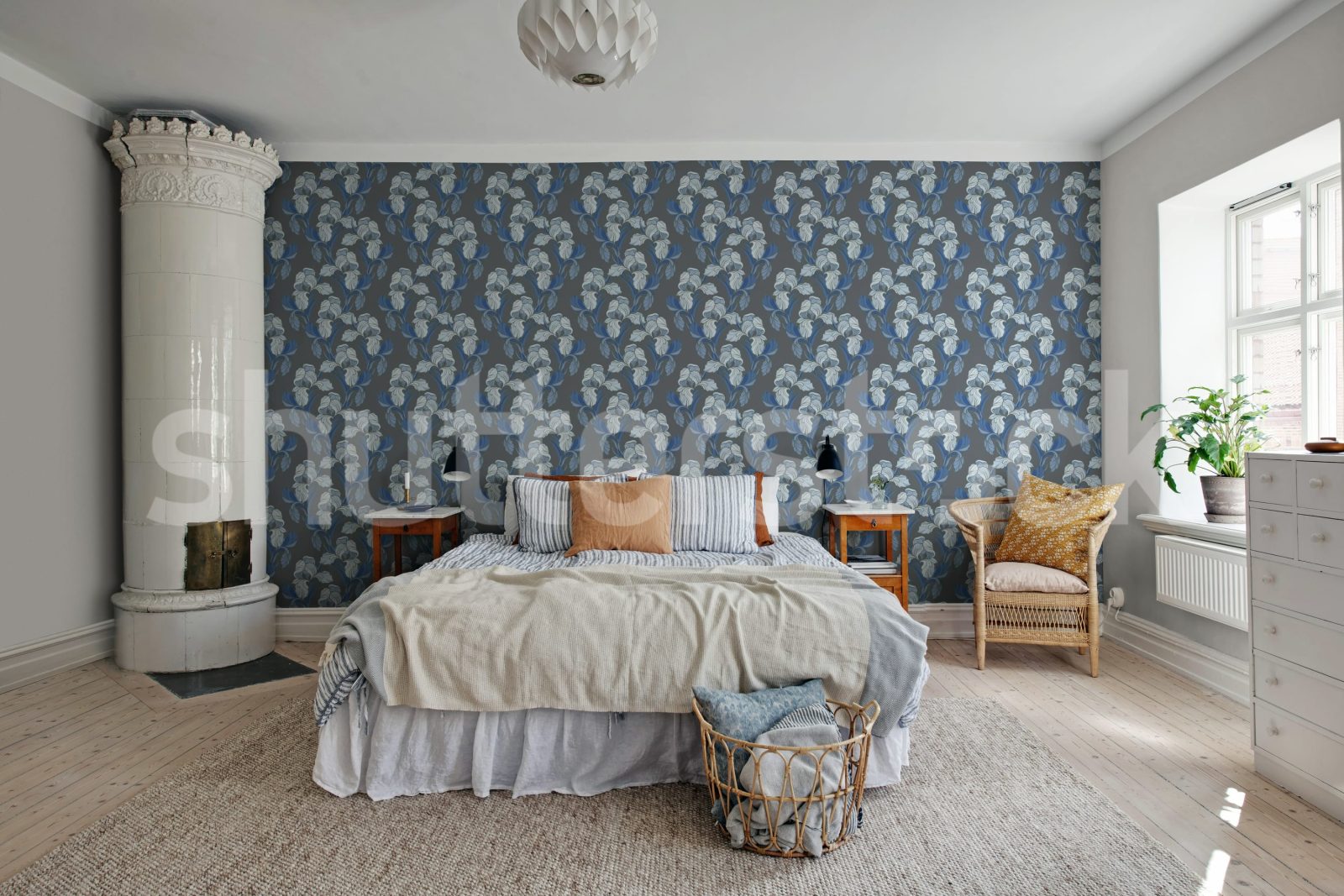 Garland Flora, Blue, Rebel Walls 3