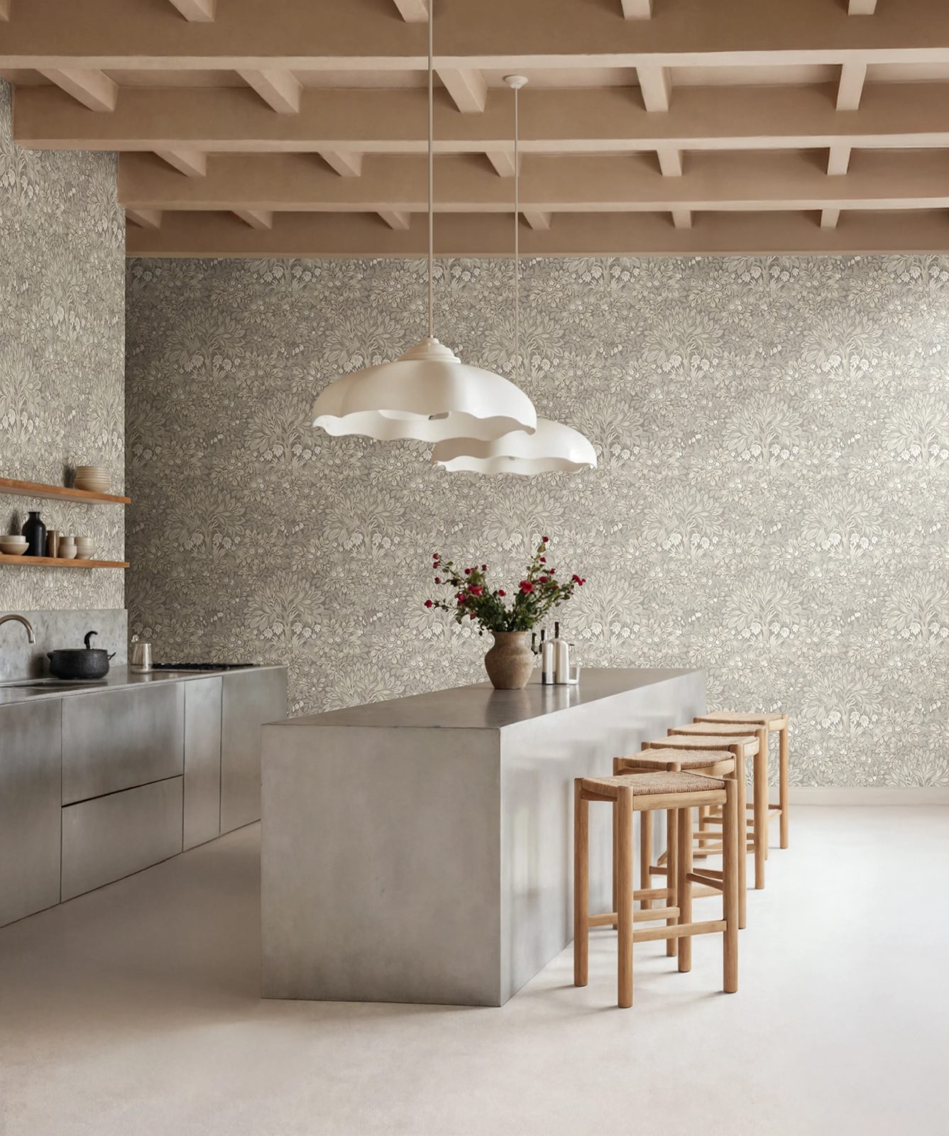 Flower Tree, Beige, Rebel Walls 2