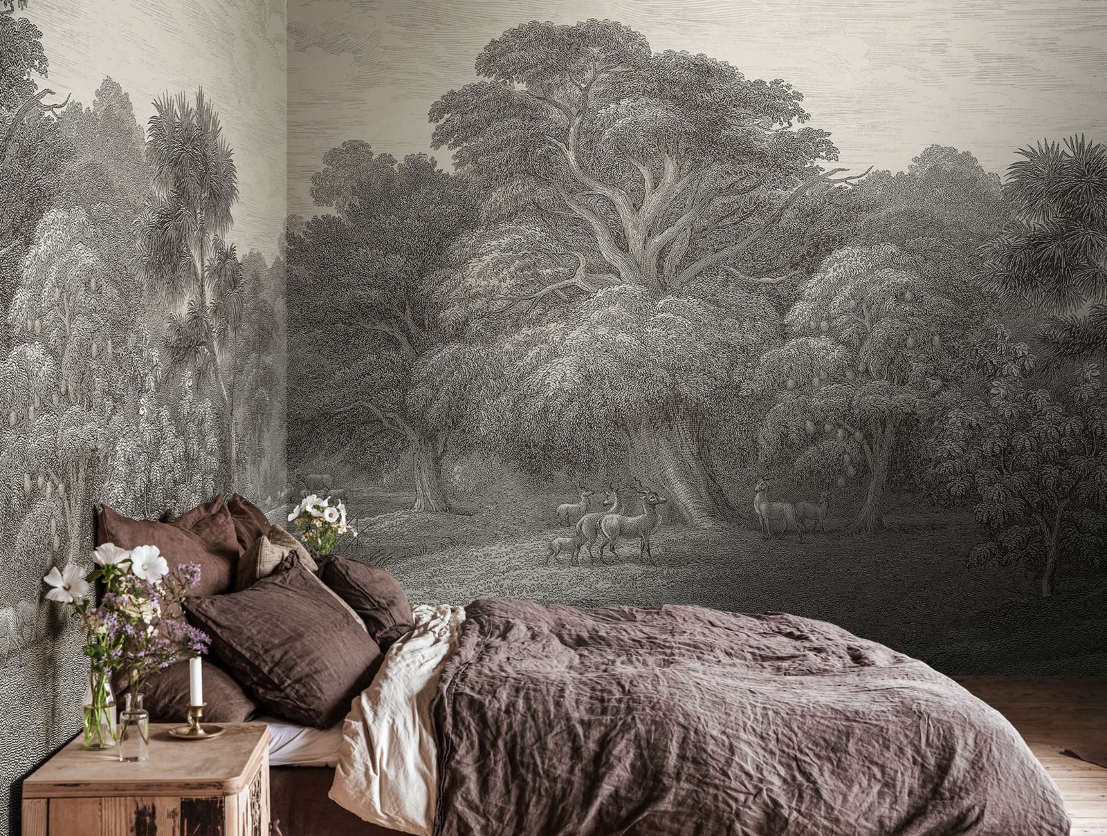 Jungle Forest, Beige, Rebel Walls 2