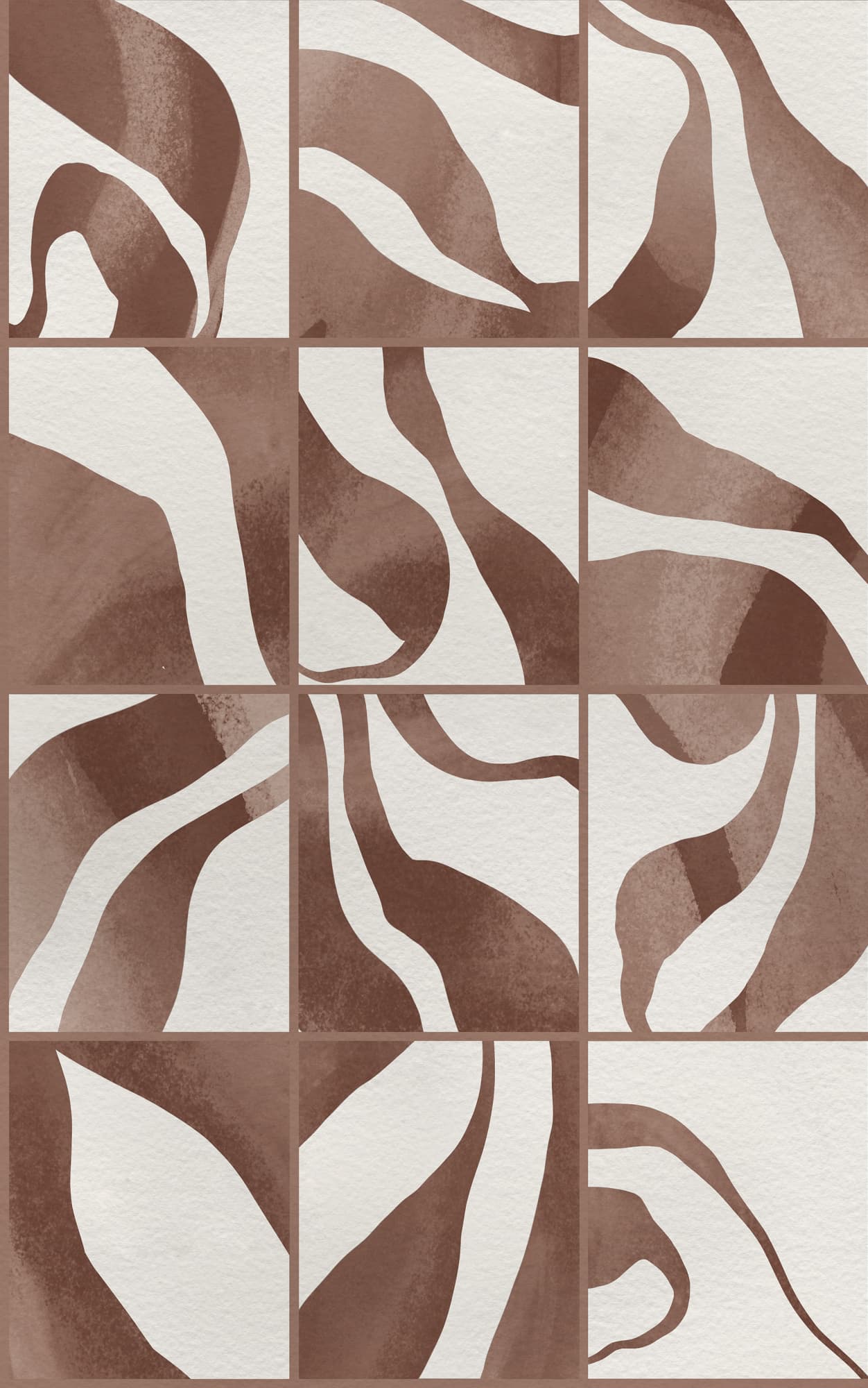 Floating Tiles, Brown, Rebel Walls