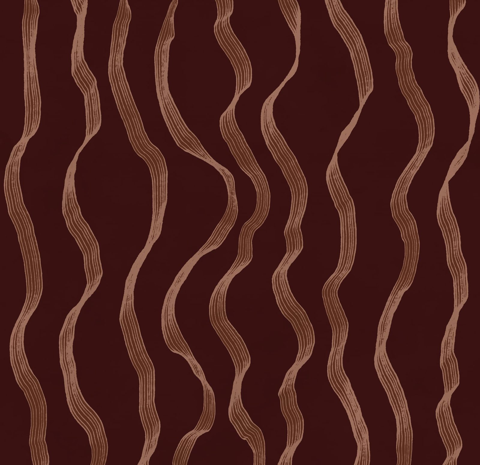 Ribbon Stripe, Burgundy, Rebel Walls