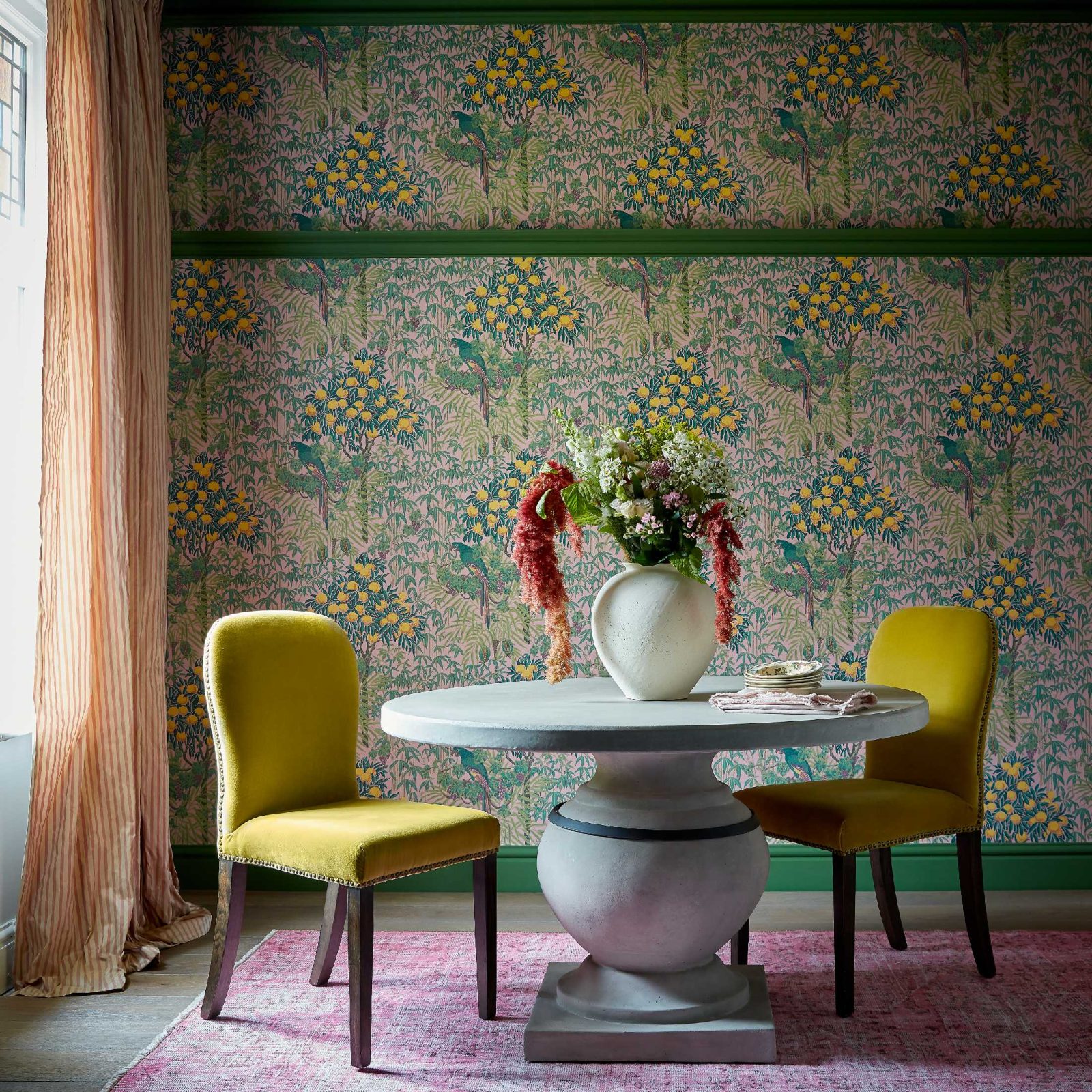 Macaw, Blush Pink, 1838 Wallcoverings, 5.3mp / rola 2