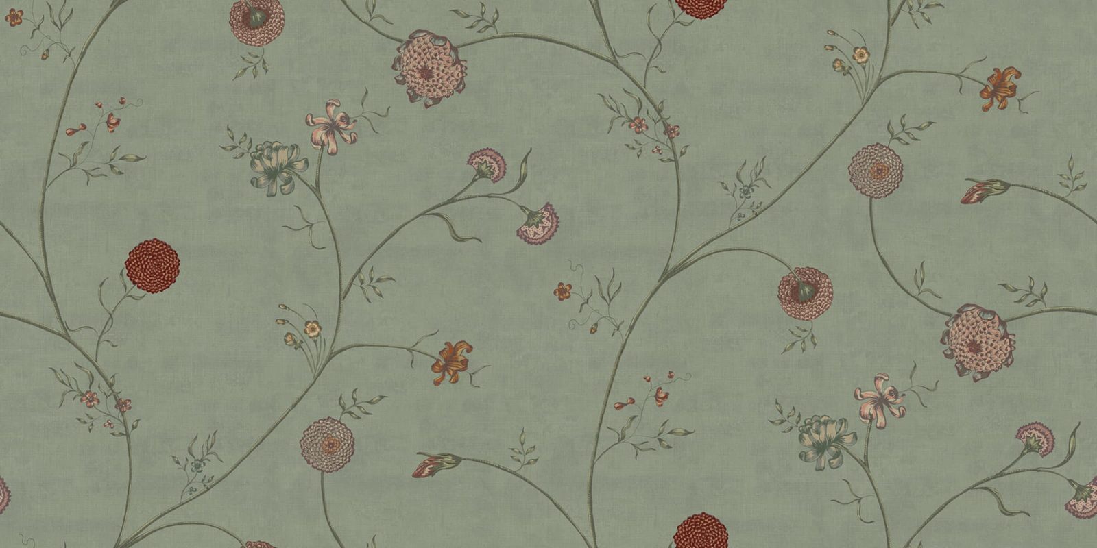 Grand Flower Thread, Green, Rebel Walls
