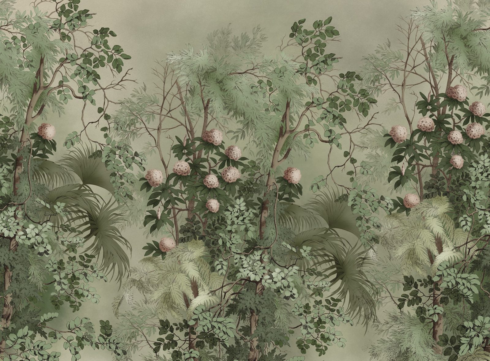 Tropical Bush, Green, Rebel Walls