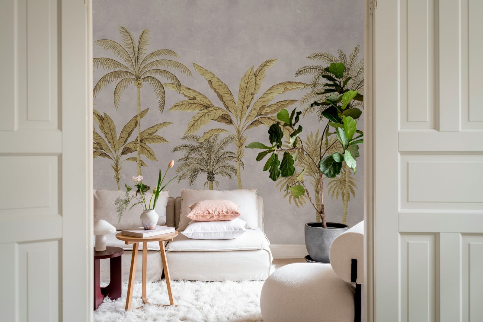 Golden Palms, Pink, Rebel Walls 2