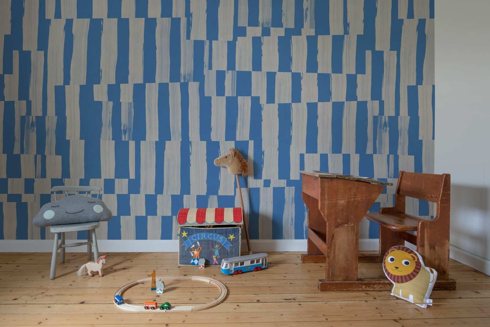 Broken Stripes, Blue, Rebel Walls 2