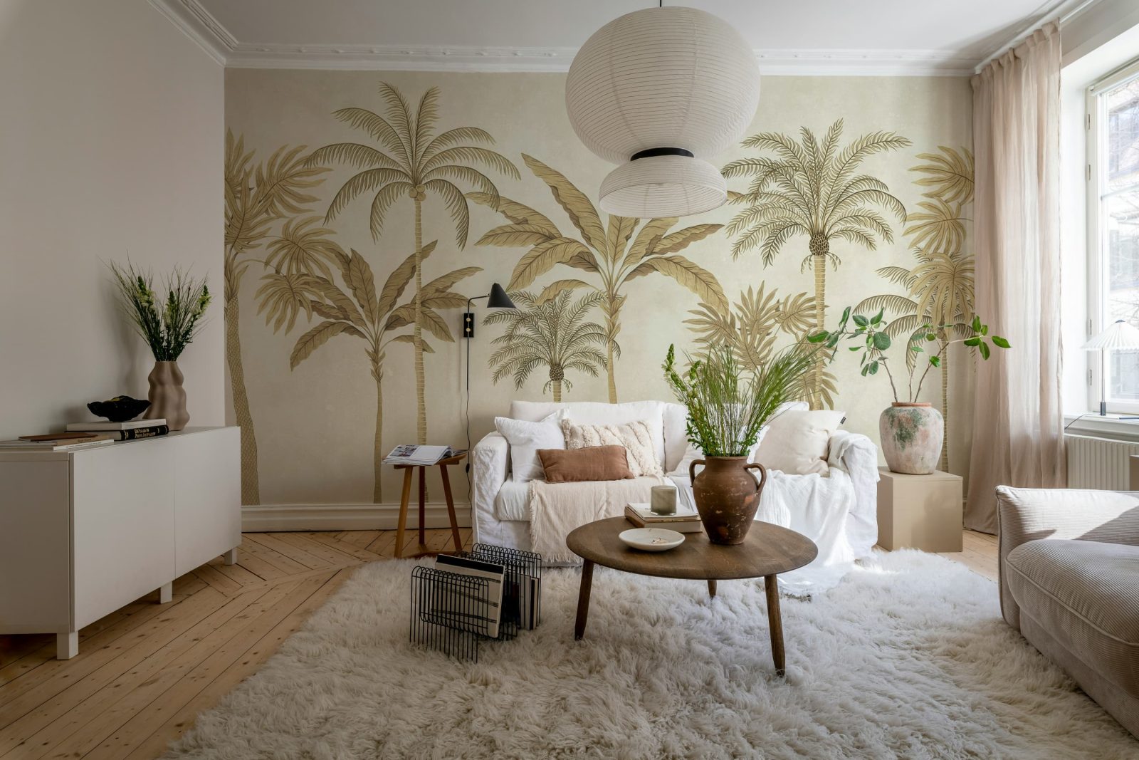 Golden Palms, Beige, Rebel Walls 2