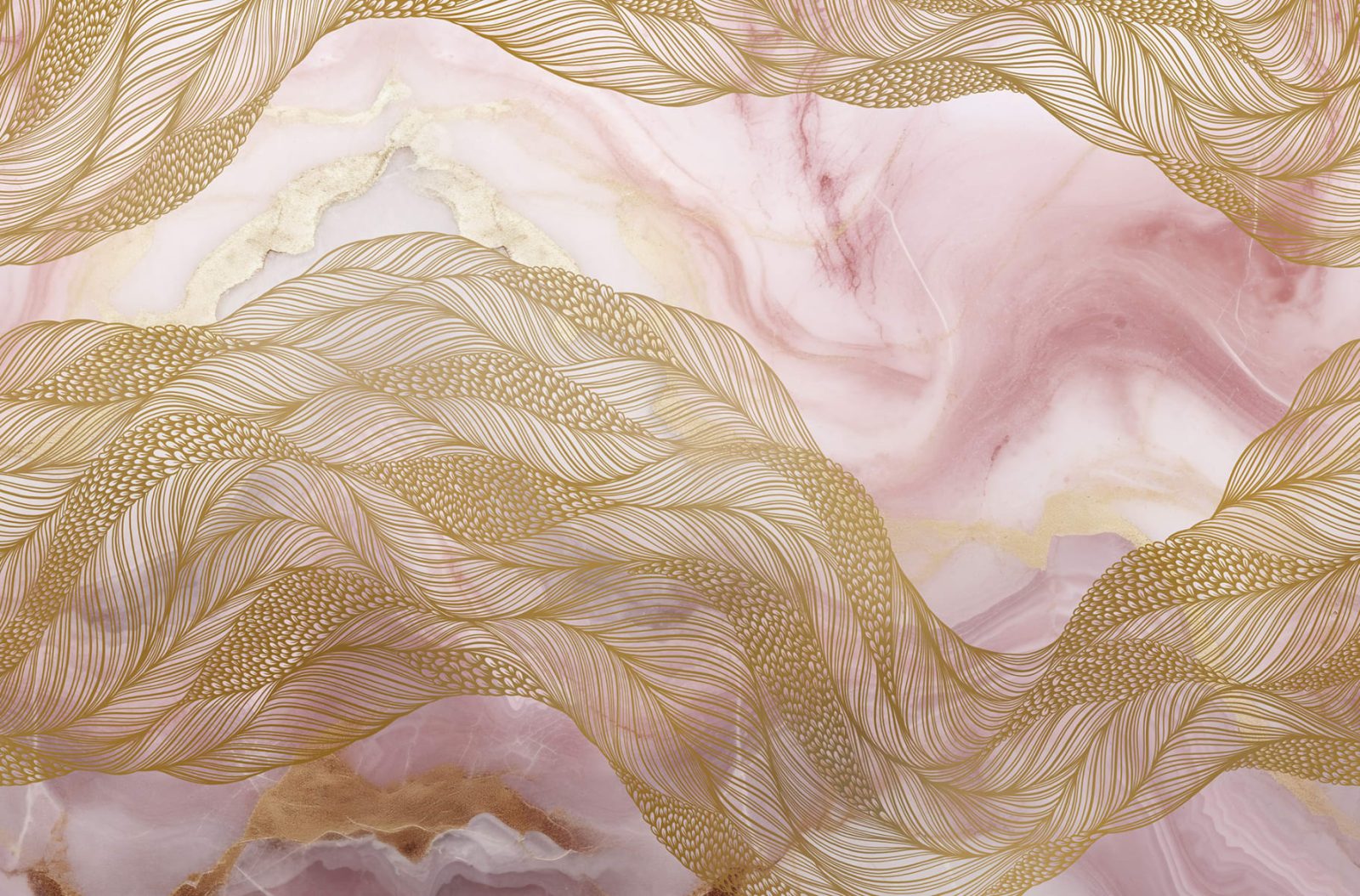 Opulence Flow, Pink Marble, Rebel Walls
