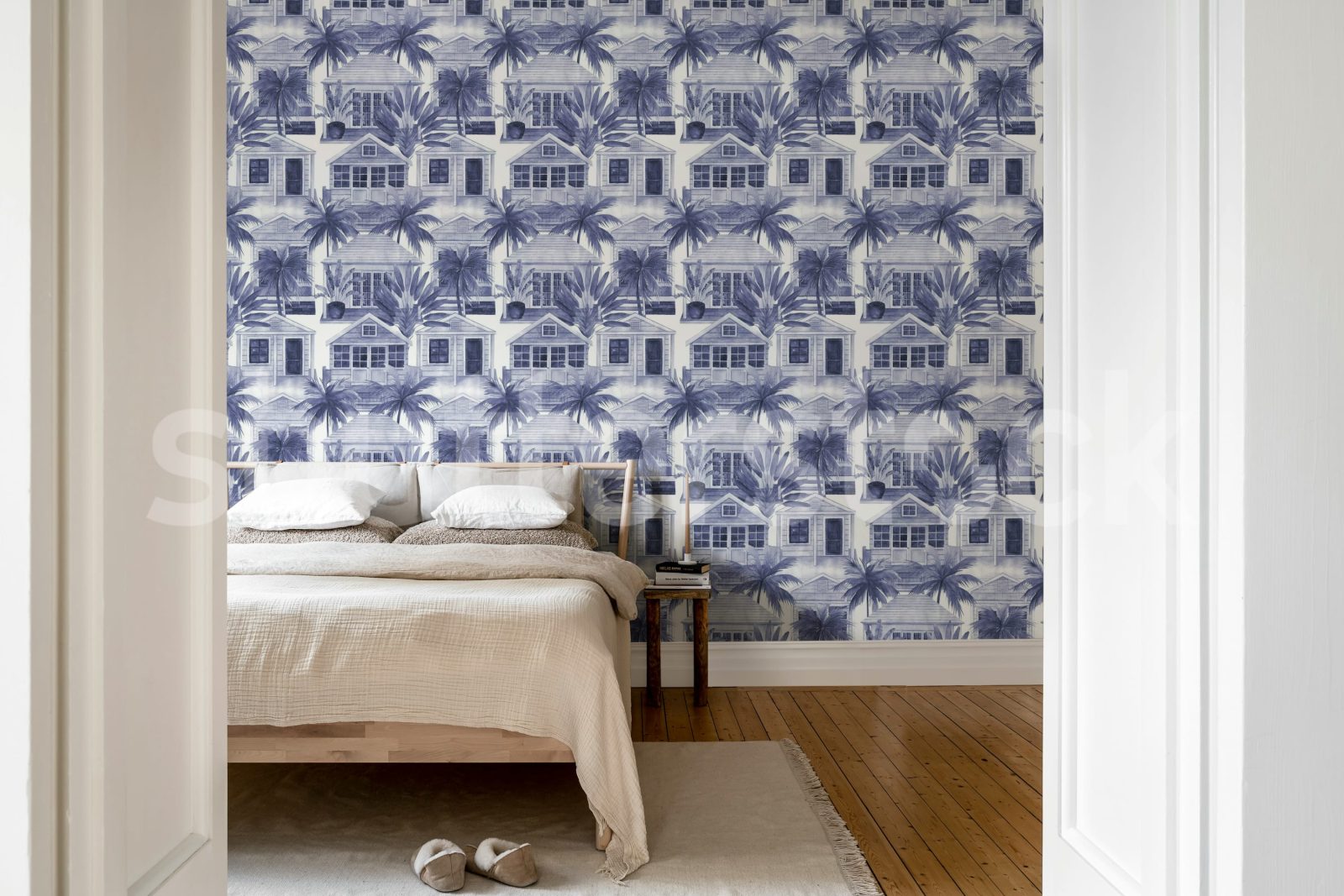 Palm Residence, Blue, Rebel Walls 2