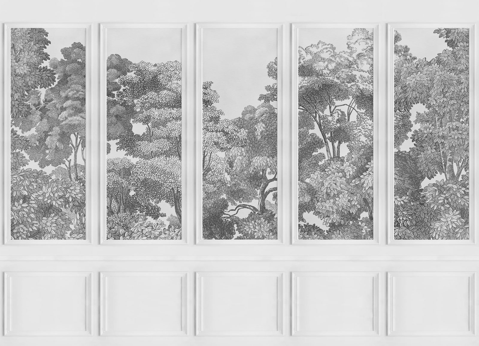Bellewood Panels, Graphite, Rebel Walls