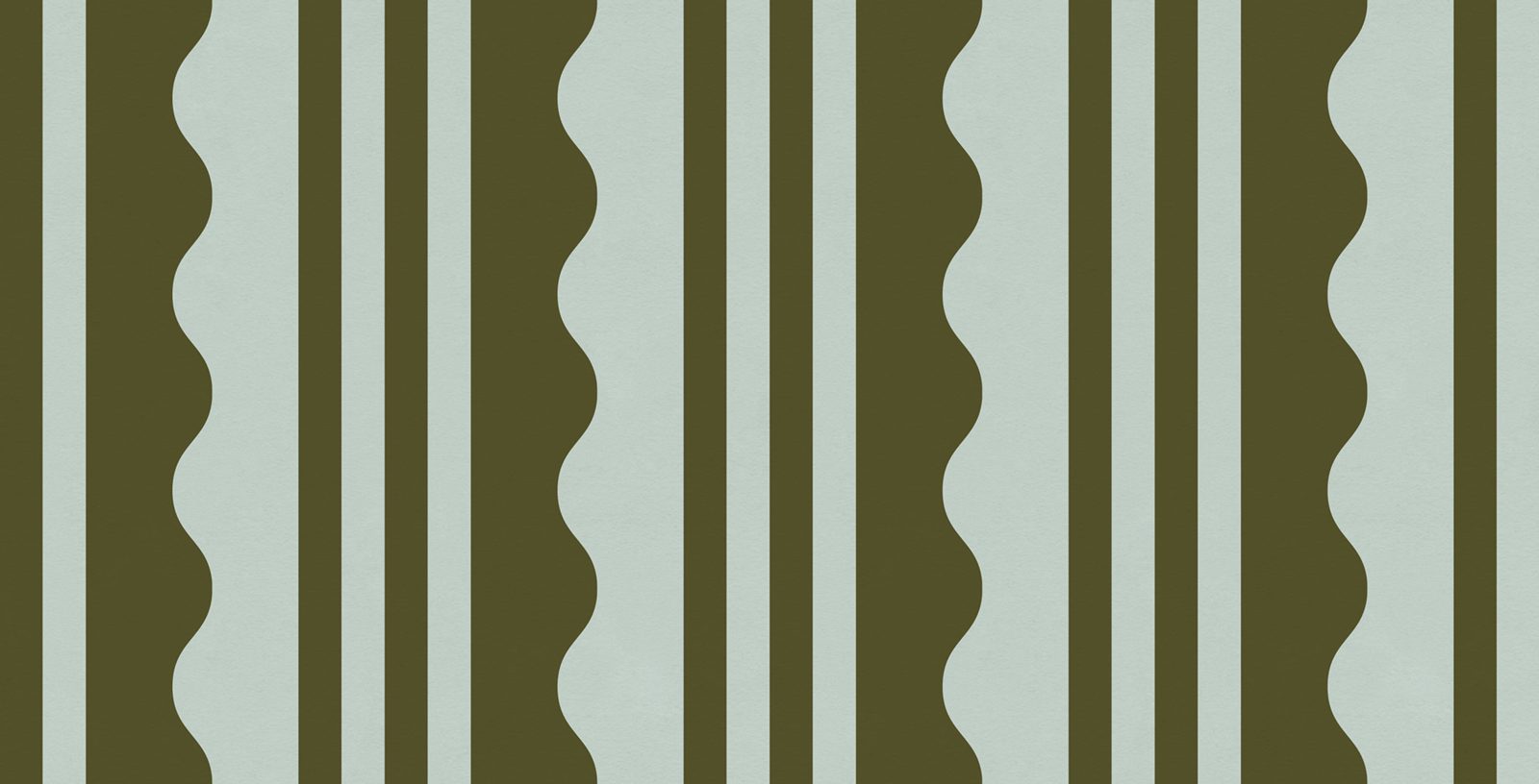 Wavy Stripe, Moss Green, Rebel Walls