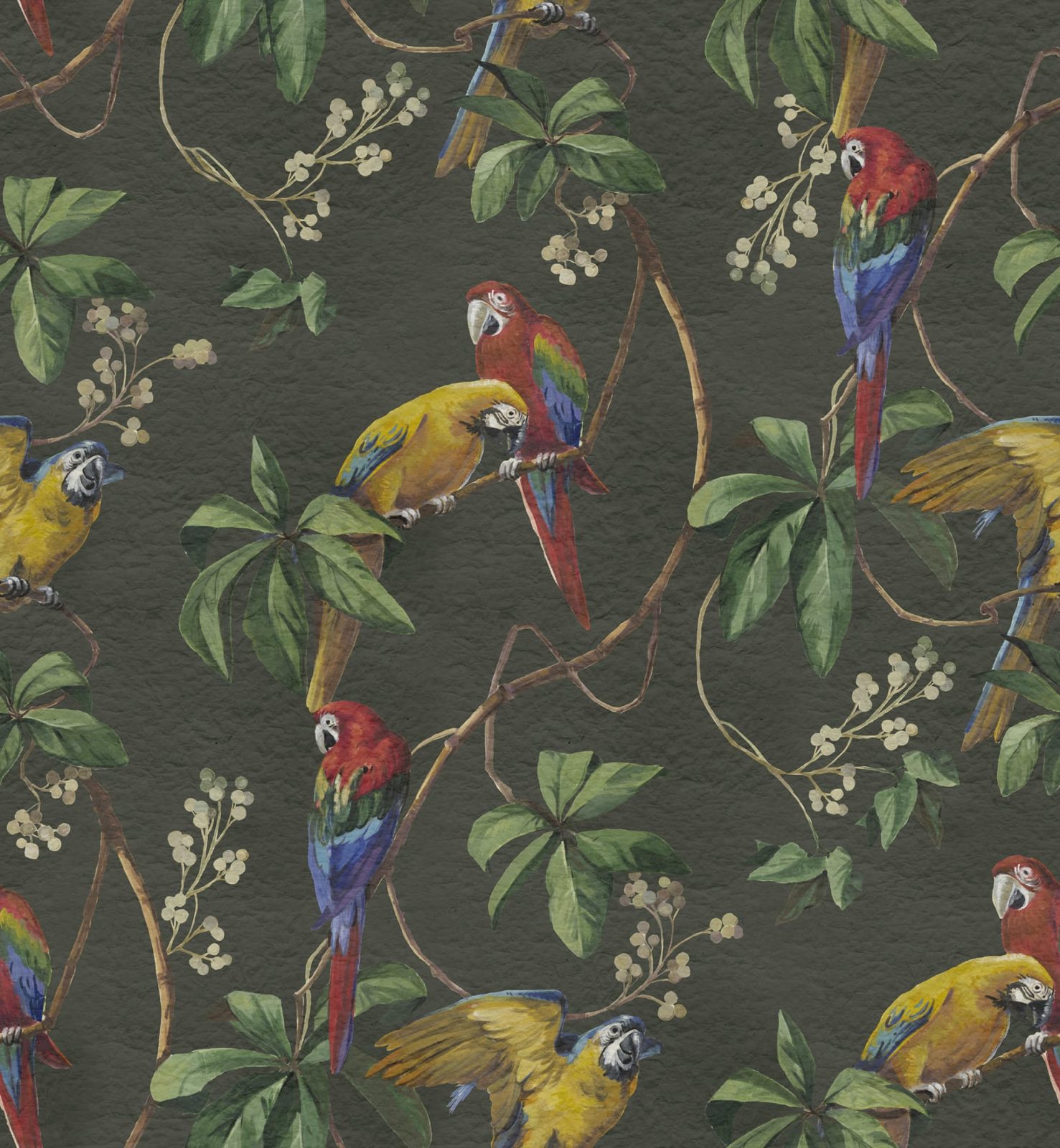 Parrots, Green, Rebel Walls