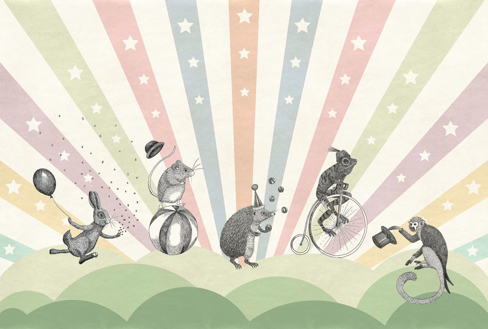 Circus, Pastel, Rebel Walls