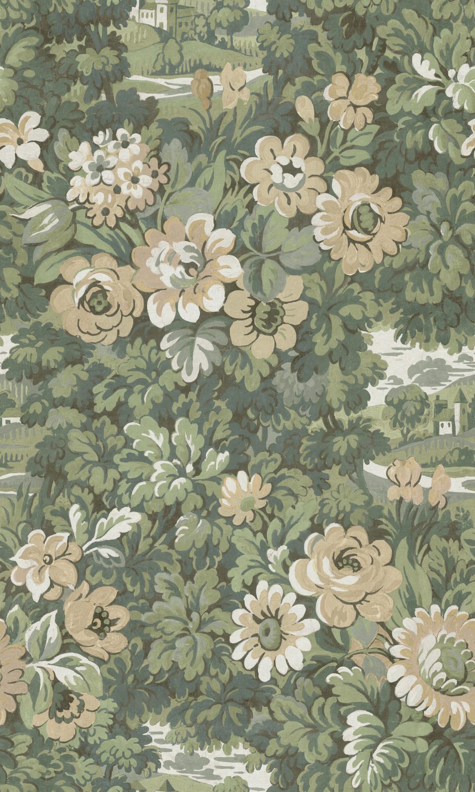 Botanical Manor, Peach, Rebel Walls