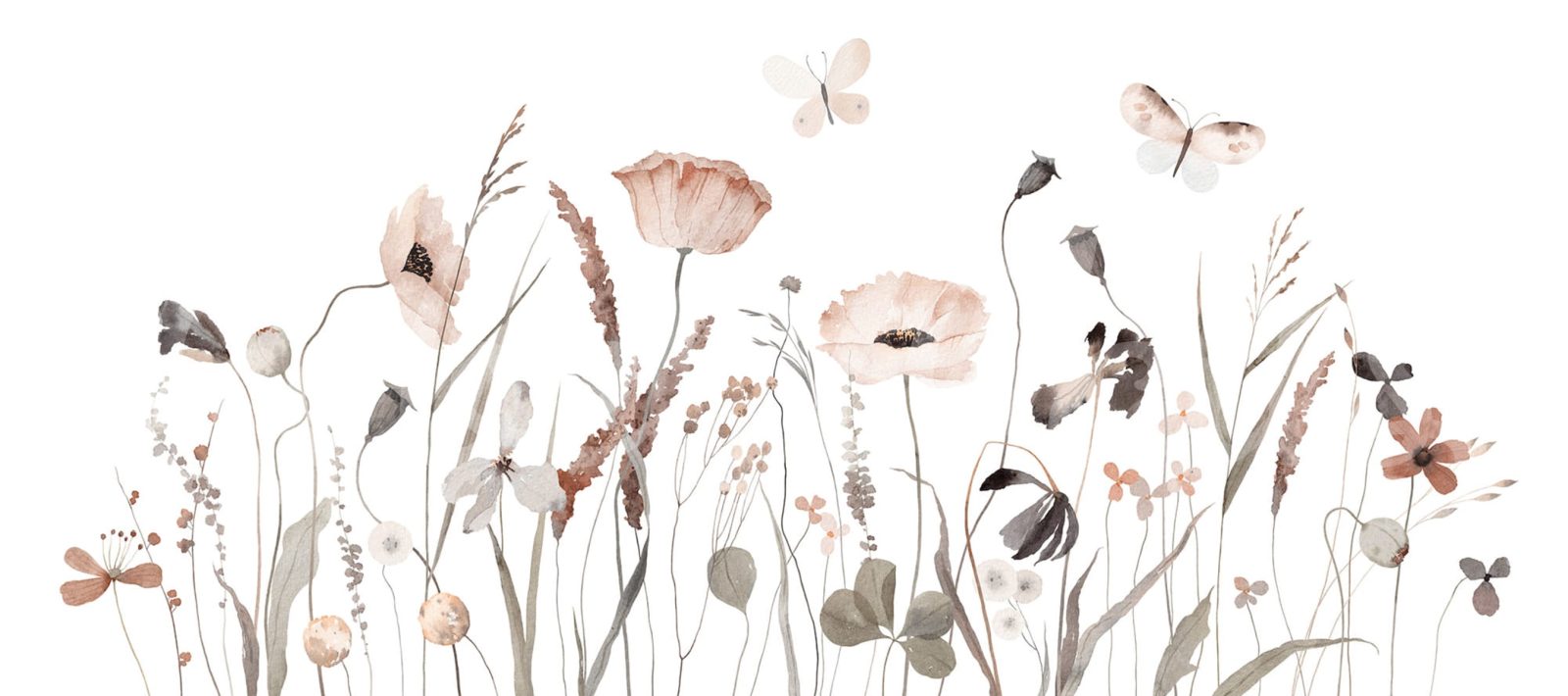 Delicate Meadow, Pastel, Rebel Walls