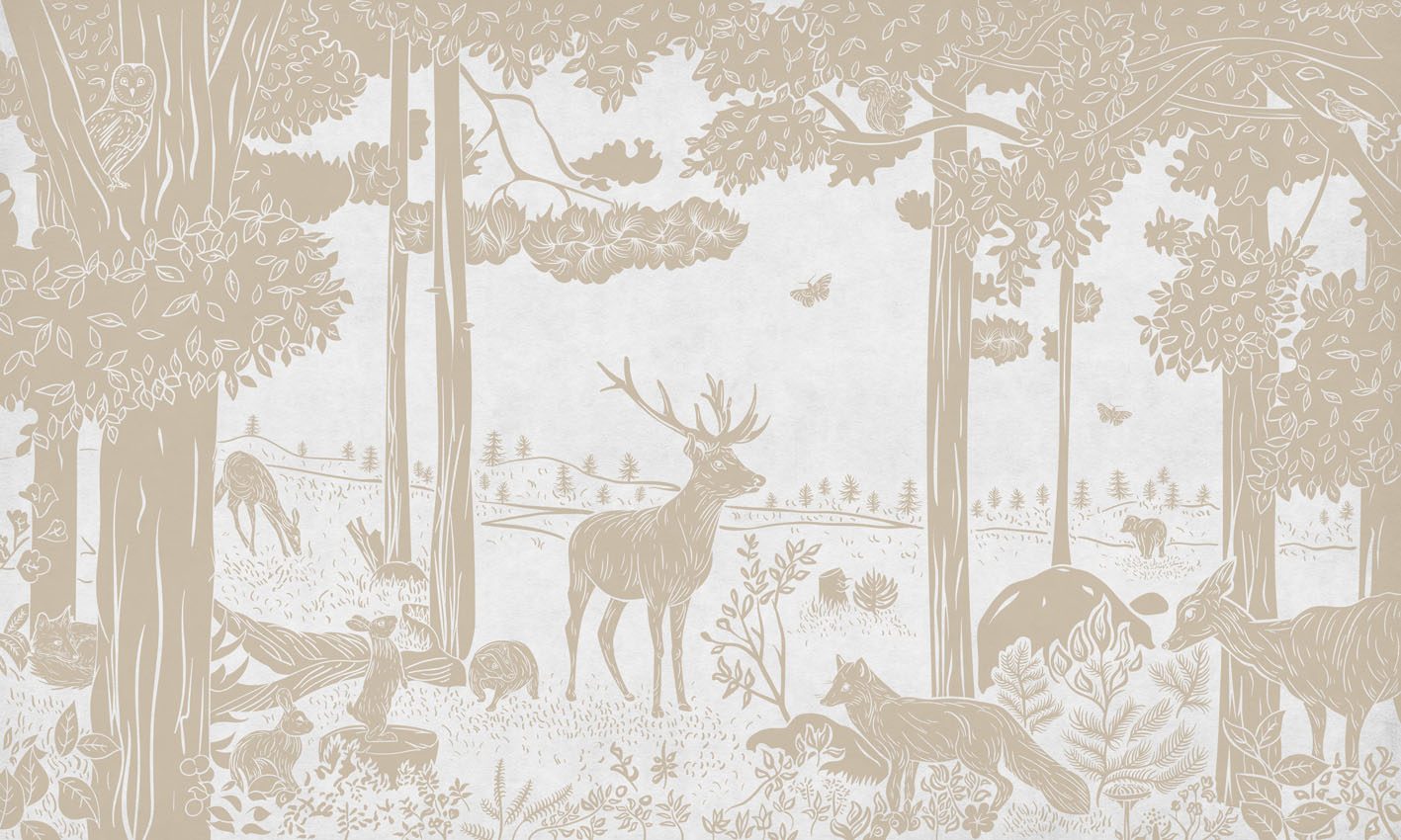 Monochrome Forest - White Vintage, Kikki Belle