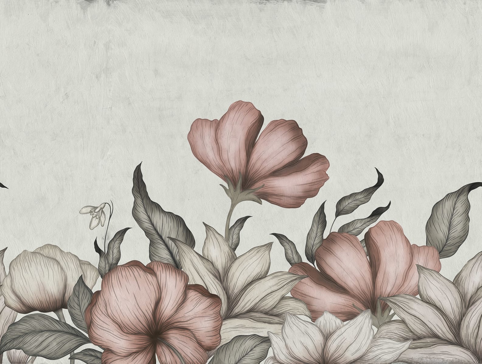 Floral Fantasy, Soft Pink, Rebel Walls