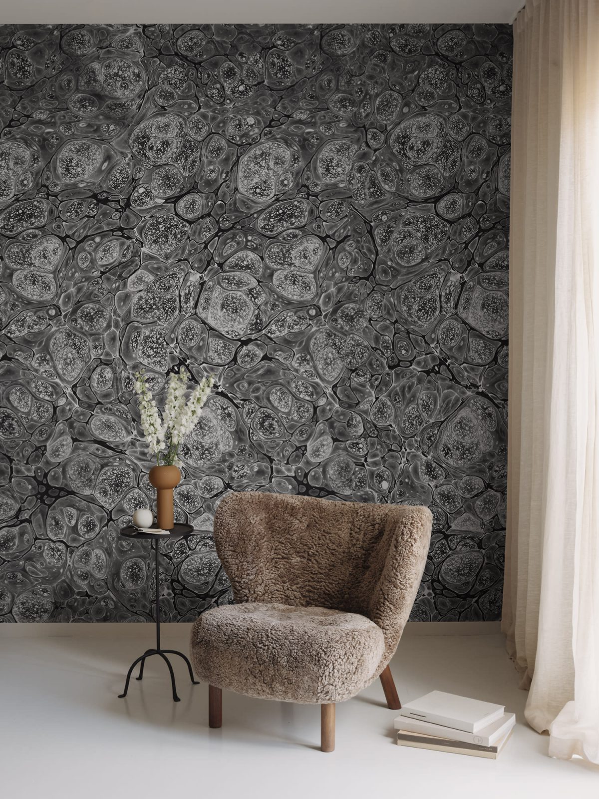 Marbling, Graphite, Rebel Walls 3