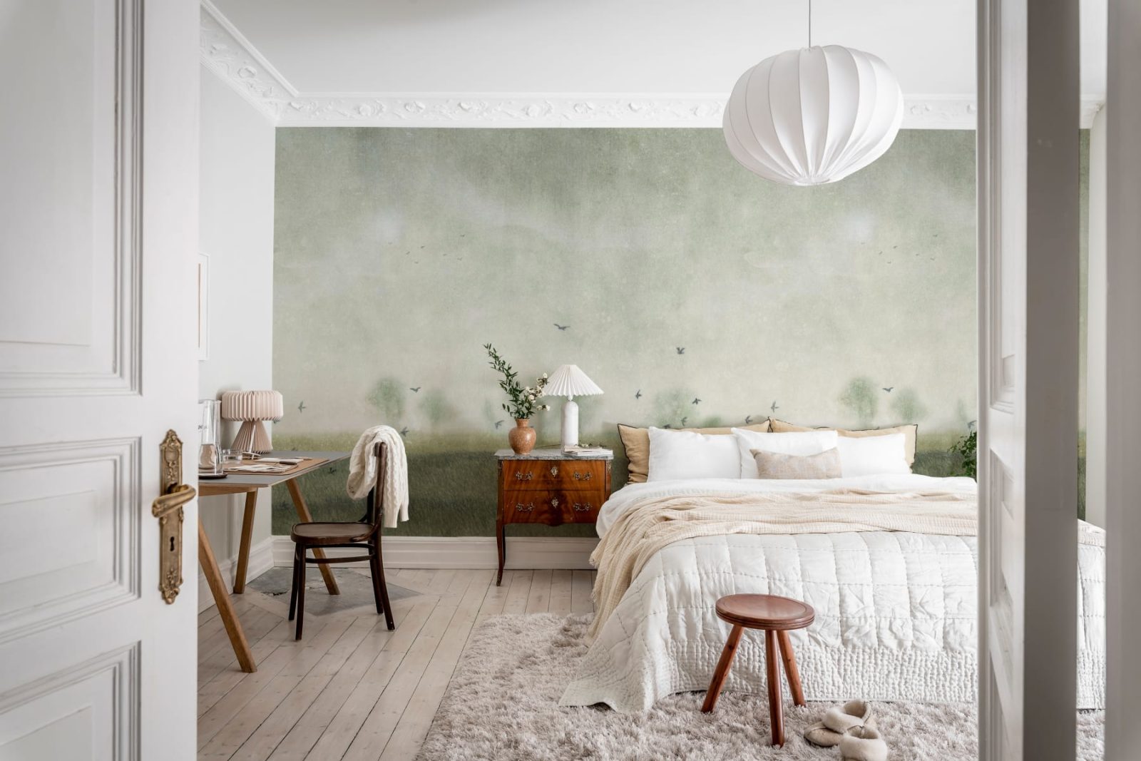 Scandinavian Landscape, Light Green, Rebel Walls 3
