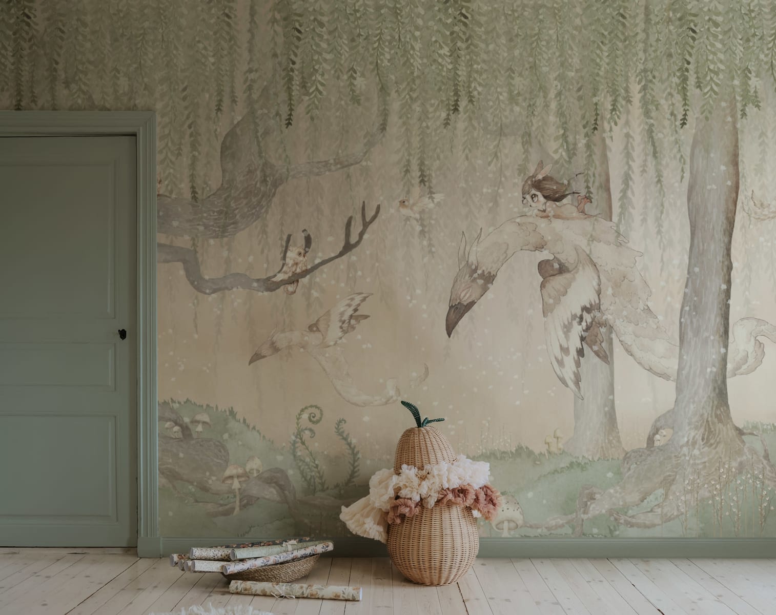 Dream Forest Girl, Green Rose, Rebel Walls 2