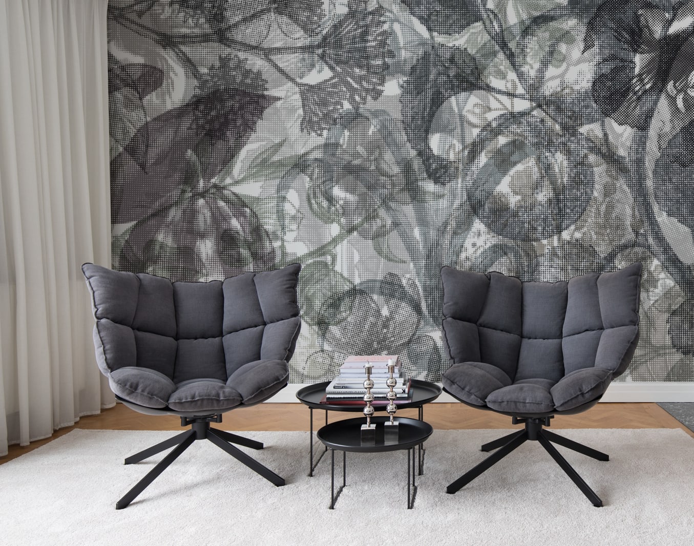 Jelly Belly Plants, Black & White, Rebel Walls 3