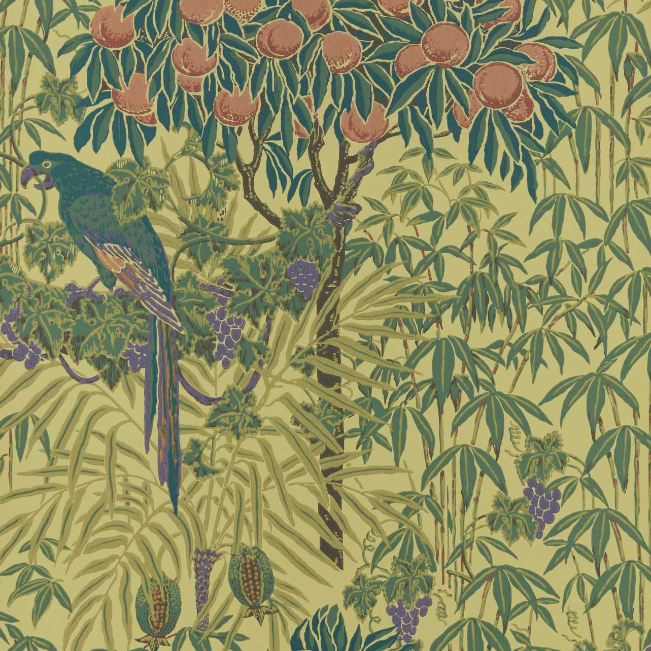 Macaw, Vivid Yellow, 1838 Wallcoverings, 5.3mp / rola