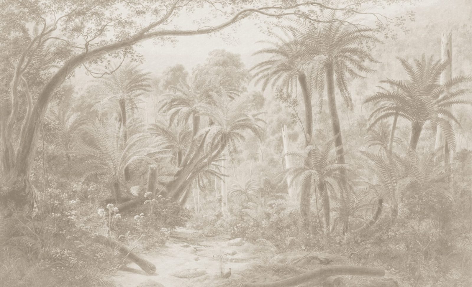 Palm Landscape, Beige, Rebel Walls