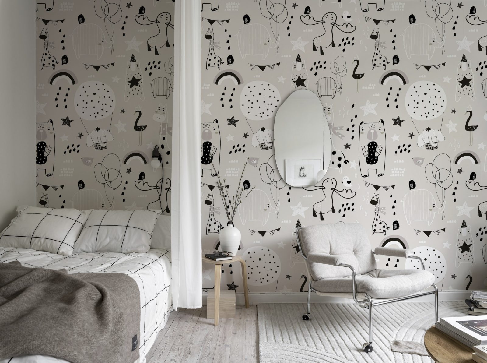 Happy Animals, Gray, Rebel Walls 3