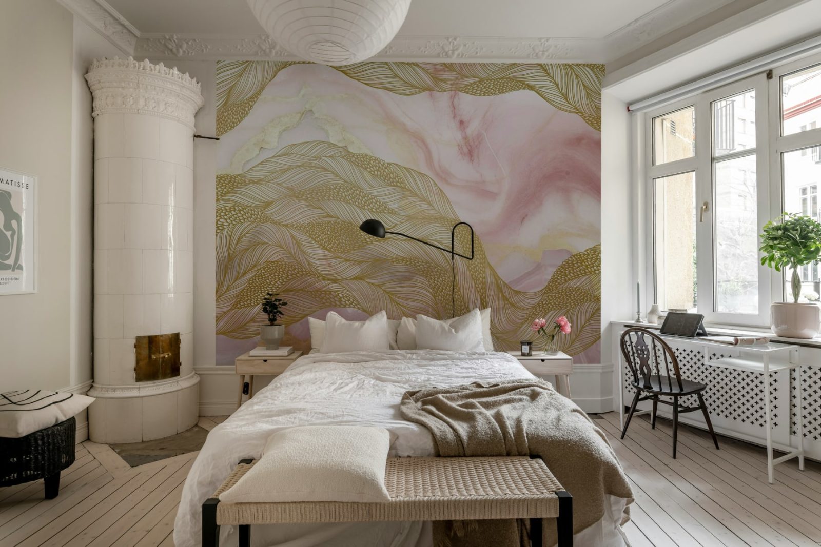 Opulence Flow, Pink Marble, Rebel Walls 2