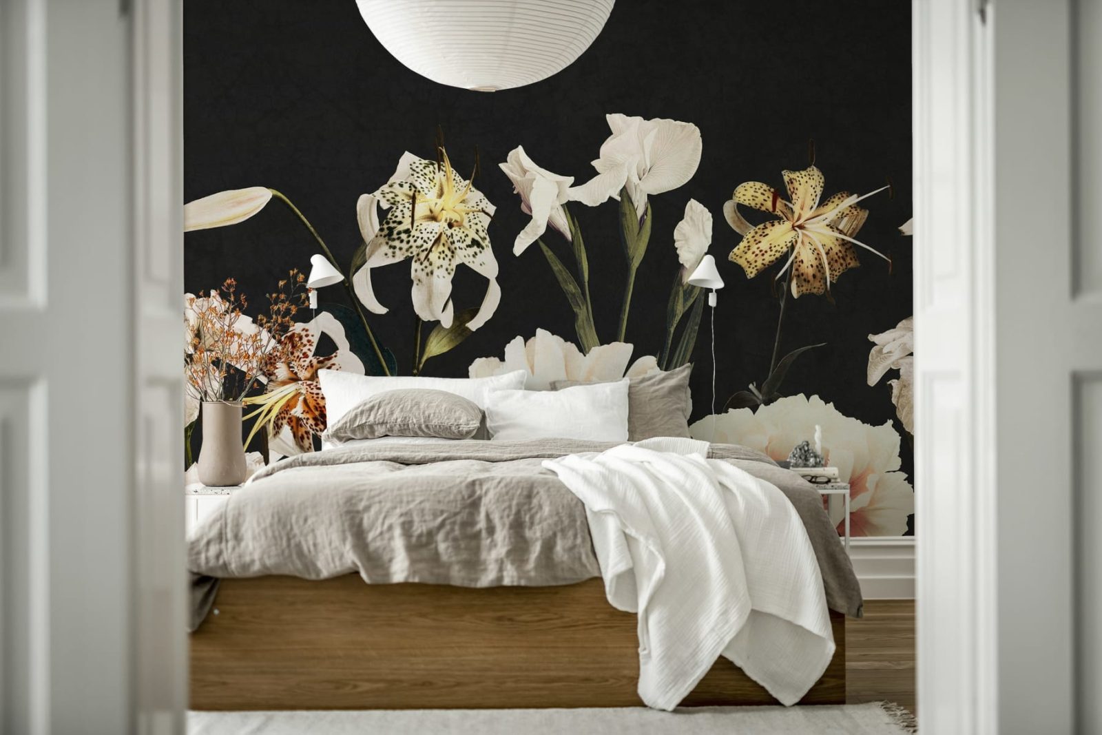 Dramatic Bouquet, Black, Rebel Walls 3