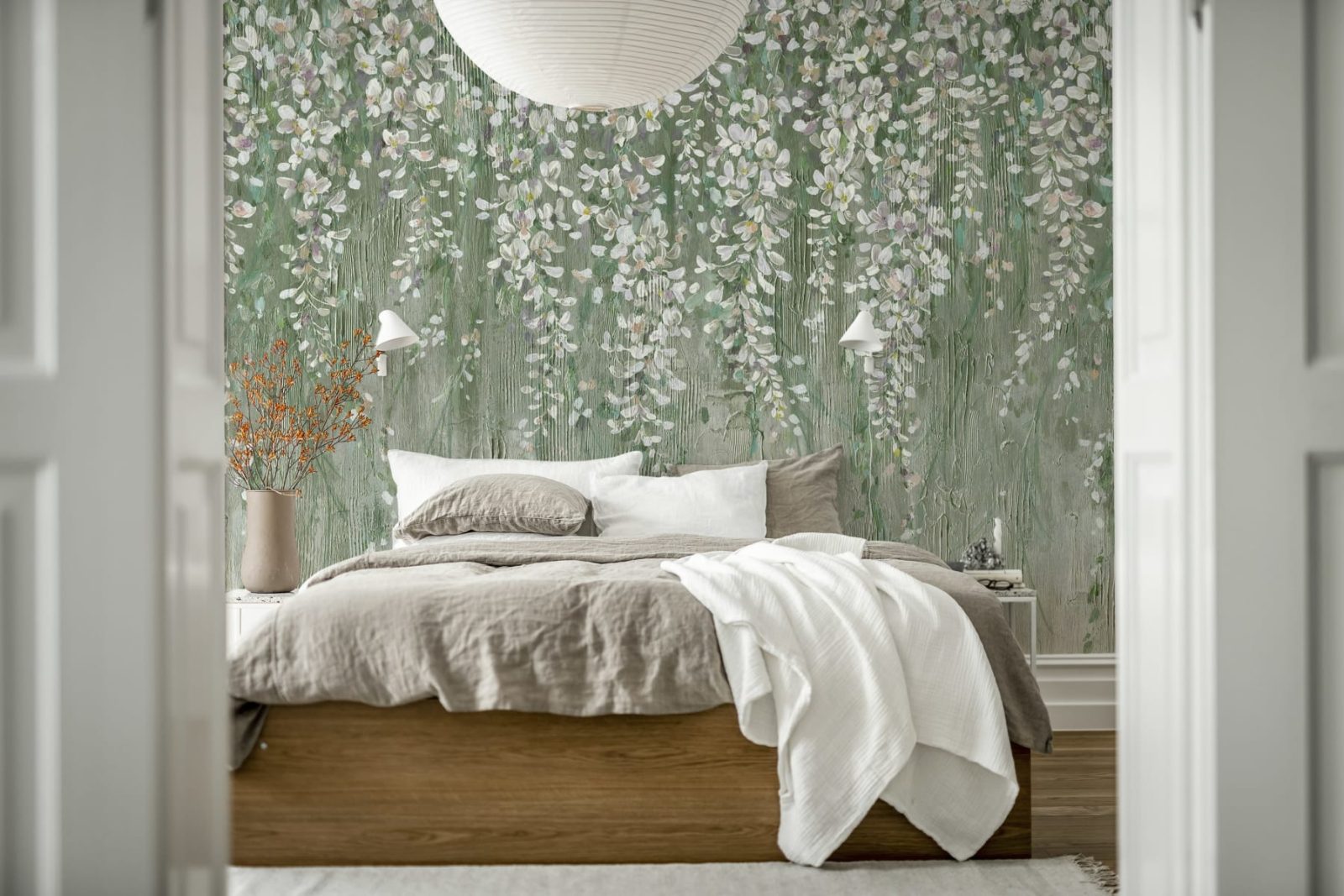 Draped Blossoms, Green, Rebel Walls 3