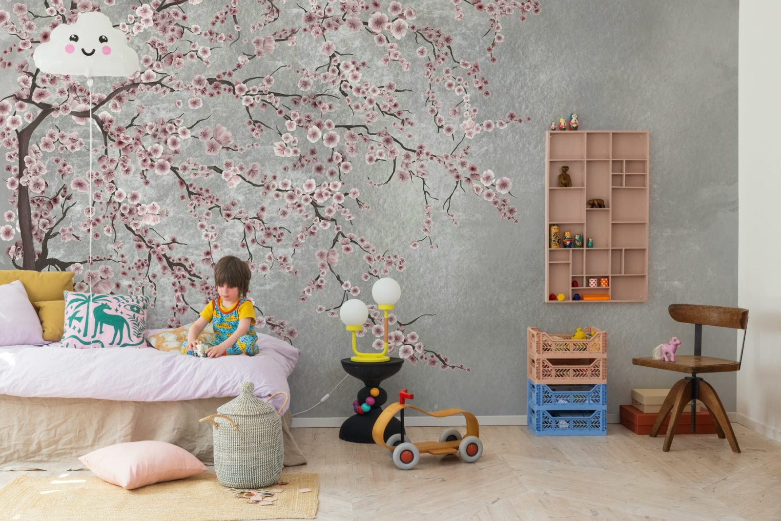 Calm Tree, Pink, Rebel Walls 3