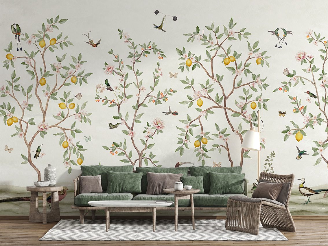 Lemon Tree Chinoiserie - White, Sir Edward 4
