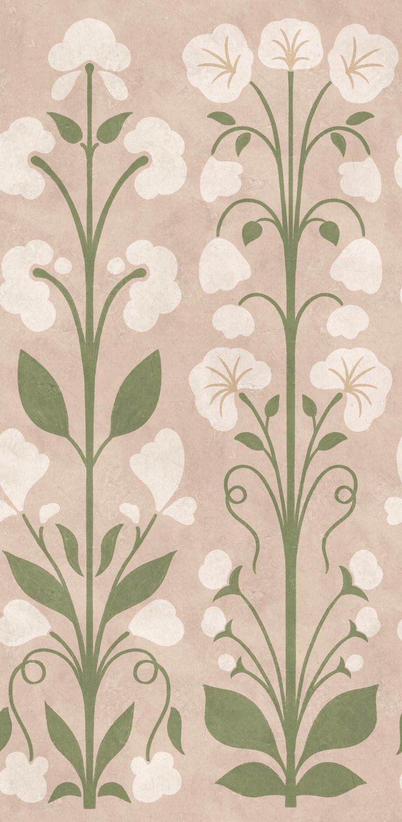 Folk Flower, Pink, Rebel Walls