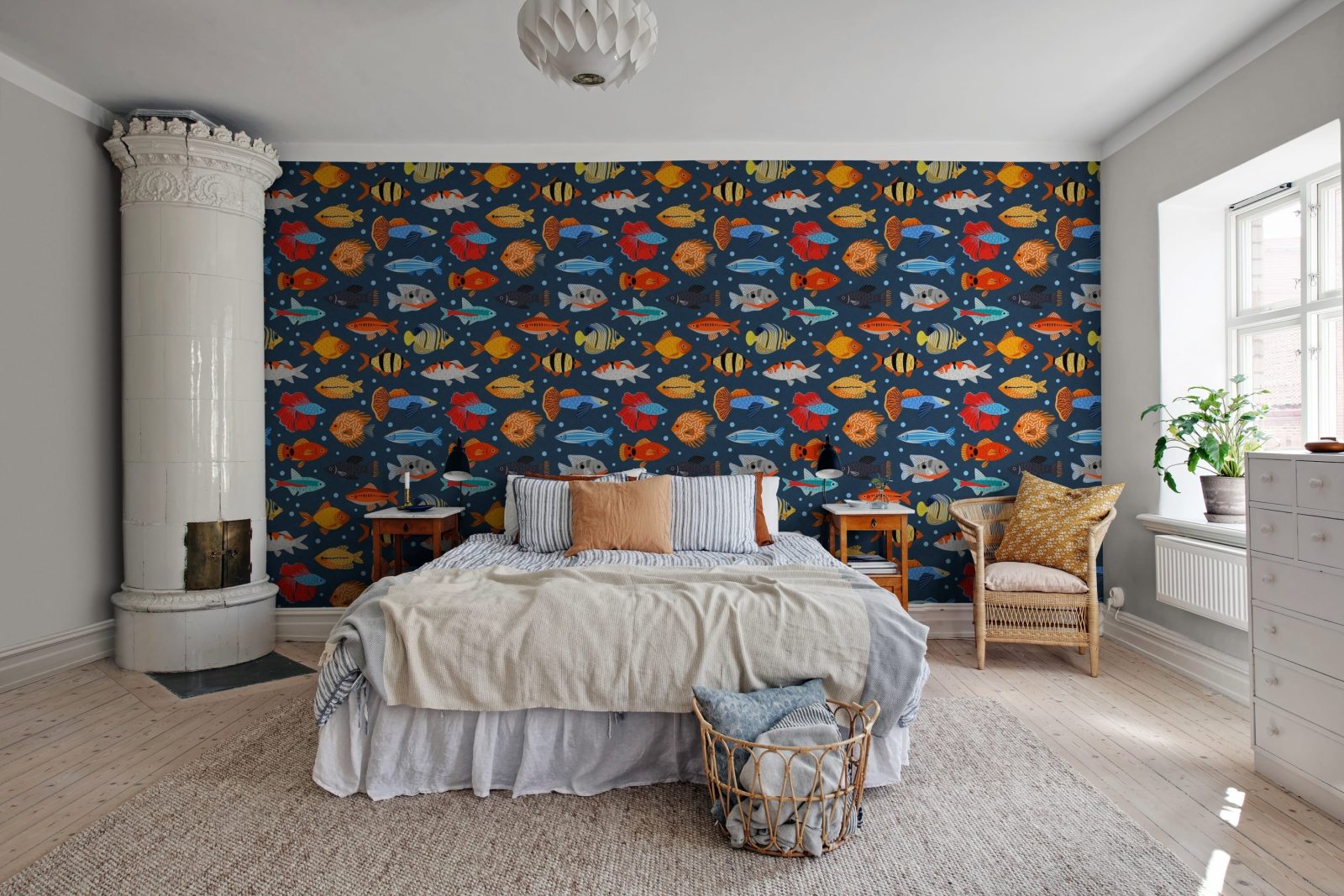 Fish Shoal, Blue, Rebel Walls 2