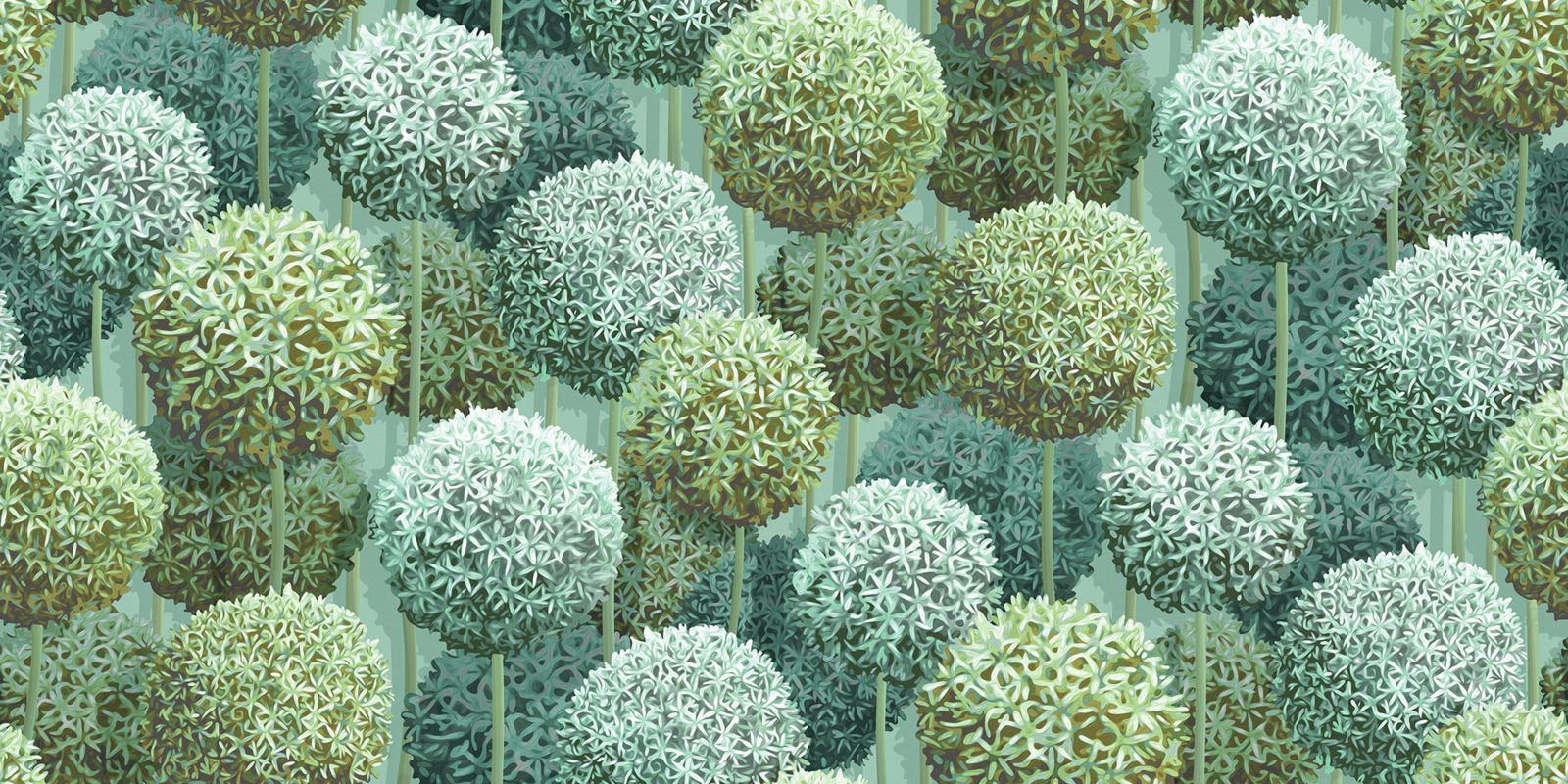 Elysian Flowers, Green, Rebel Walls