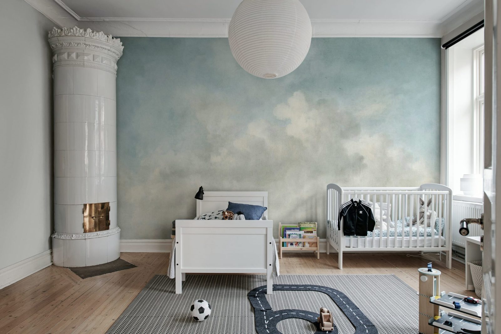Vintage Clouds, Blue, Rebel Walls 3