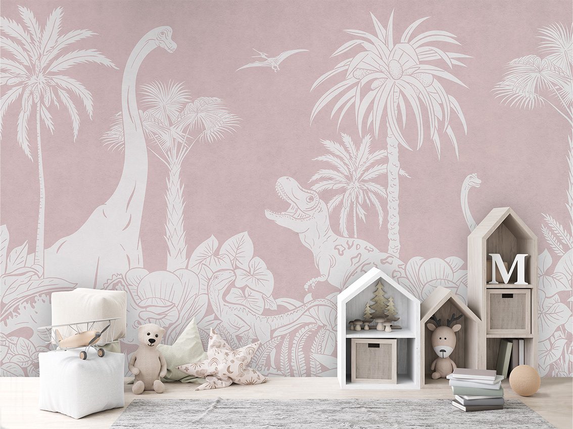 Monochrome Dino - Pink, Kikki Belle 3