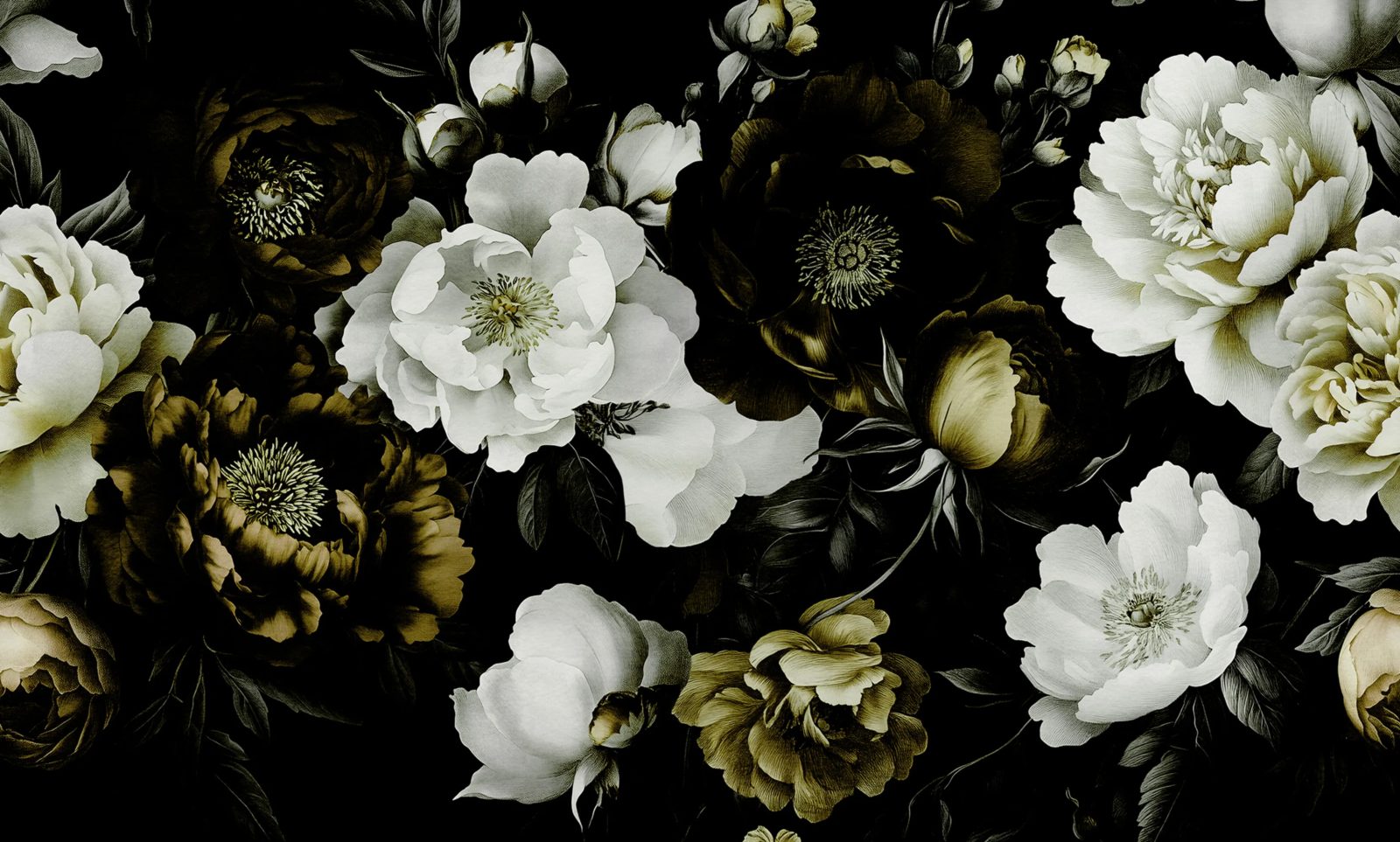 Bouquet of Roses, Yellow, Rebel Walls