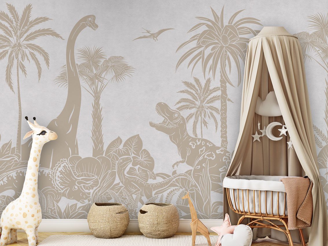 Monochrome Dino - White Vintage, Kikki Belle 2