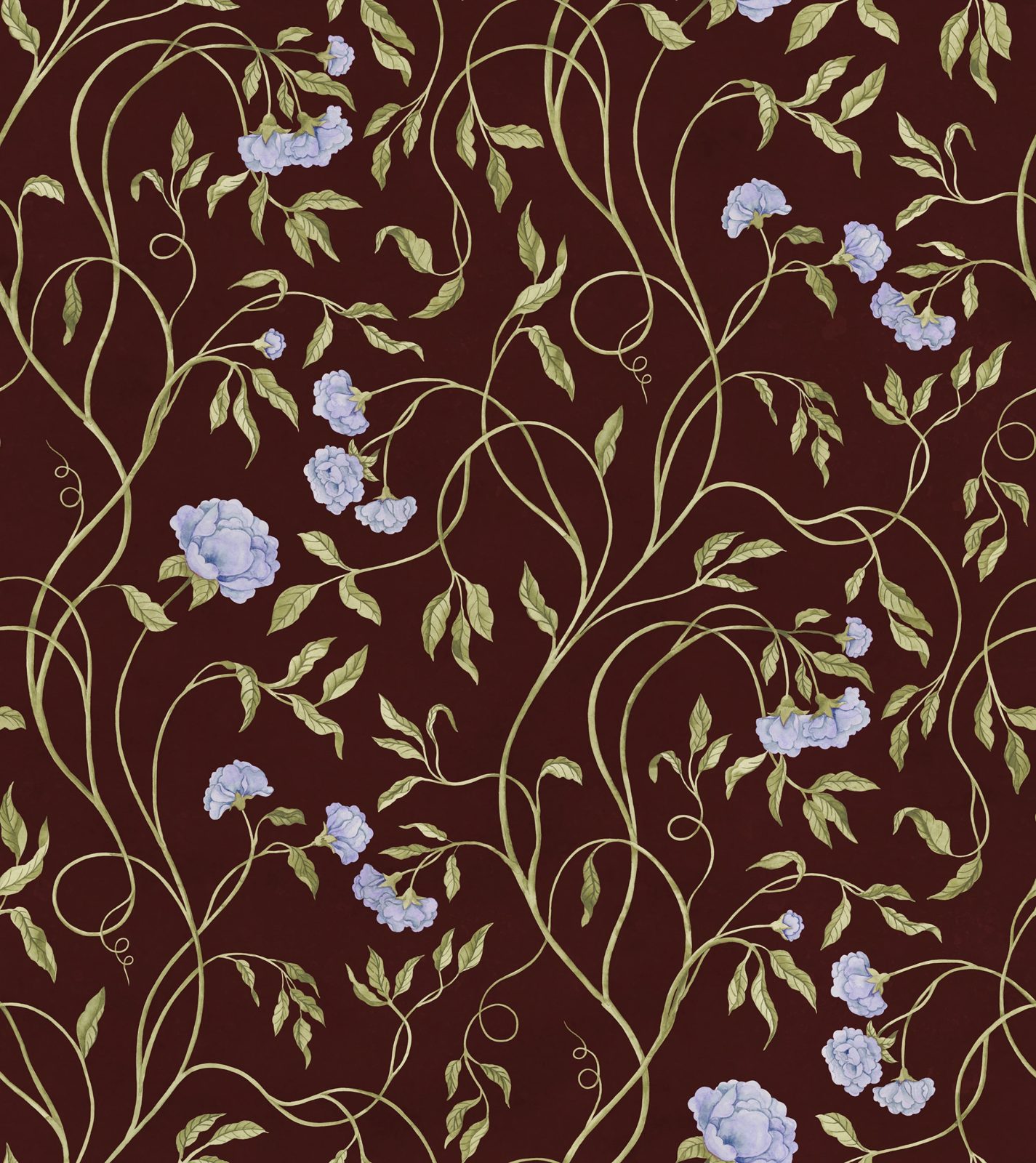 Peony Bloom, Burgundy, Rebel Walls