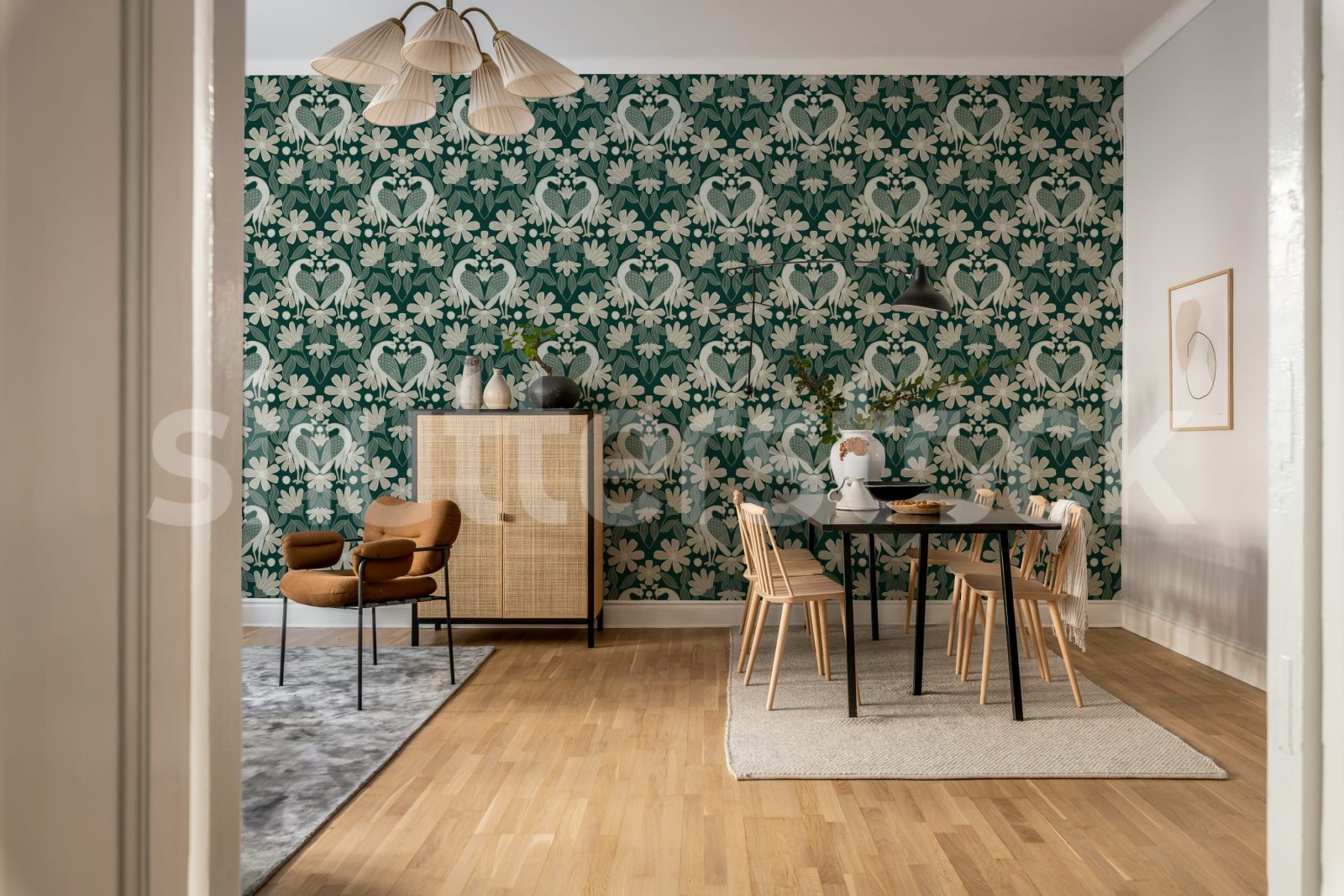 Dreamy Birds, Green, Rebel Walls 2