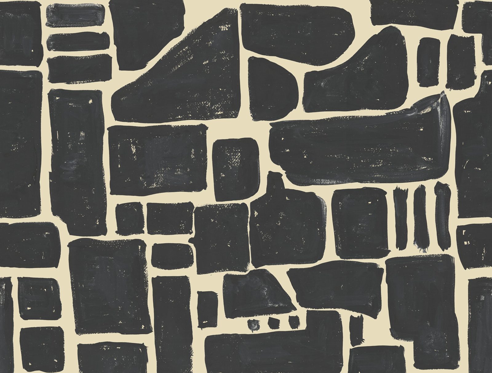 Block Print, Black, Rebel Walls