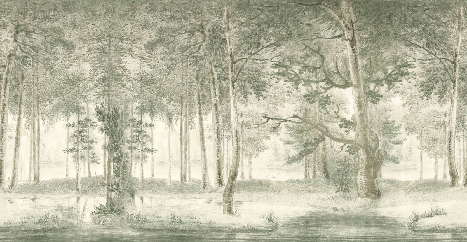 Lovers Forest, Light Green, Rebel Walls