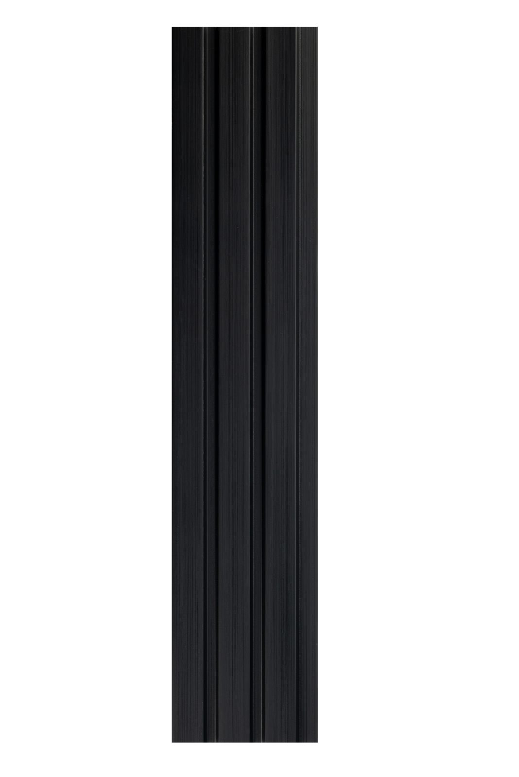 Profil stânga pentru riflaj decorativ 3D Olmo, Negru, 270x4.2cm, Lamelio