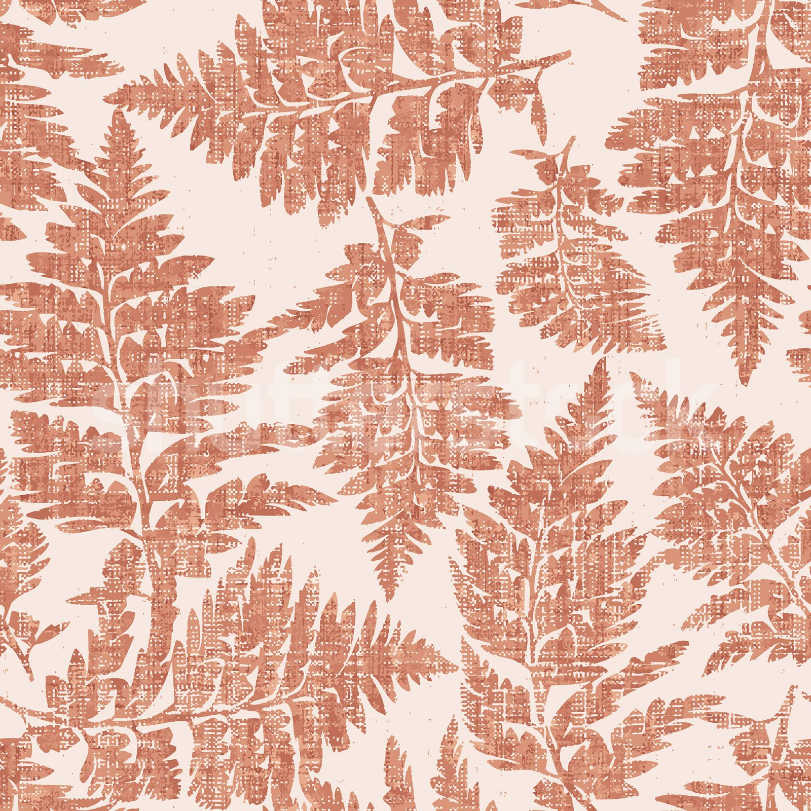 Fern Print, Rust, Rebel Walls