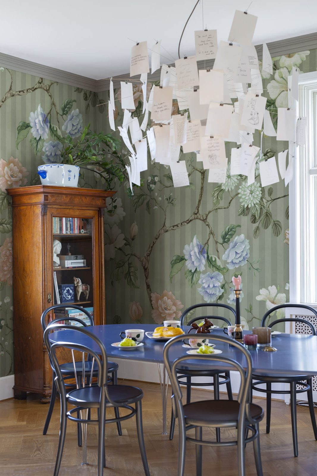 Rose Stripe, Green, Rebel Walls 3